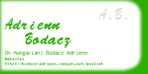 adrienn bodacz business card